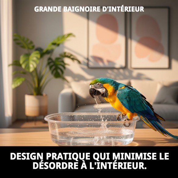 Baignoire Intérieure Grande pour Animaux - Confort et Style