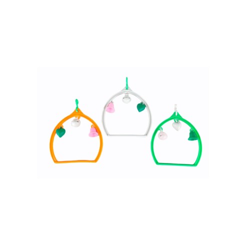 Balancoire Ovale en Plastique pour Animaux de Compagnie - Accessoire Idéal