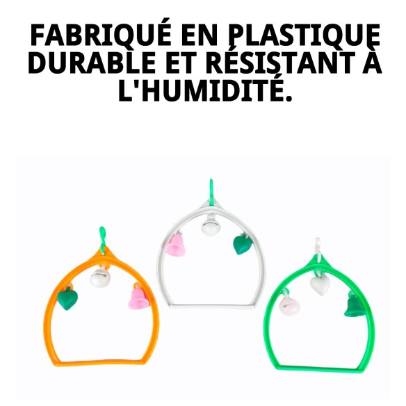 Balancoire Ovale en Plastique pour Animaux de Compagnie - Accessoire Idéal
