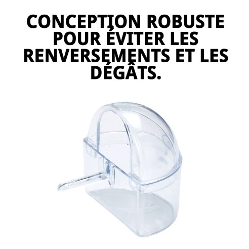 Comedero Capilla : Idéal pour les cages d'animaux de compagnie.