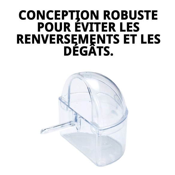 Comedero Capilla : Idéal pour les cages d'animaux de compagnie.