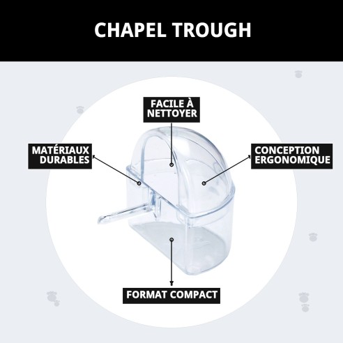 Comedero Capilla : Idéal pour les cages d'animaux de compagnie.