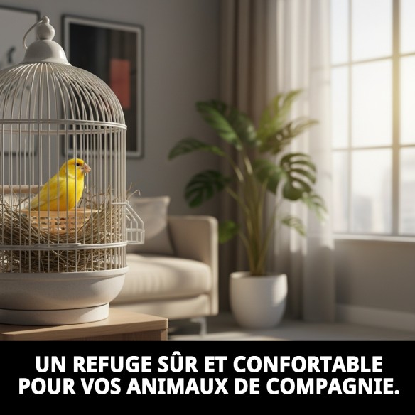 Nidal en plastique pour cages - Accessoire idéal pour animaux de compagnie