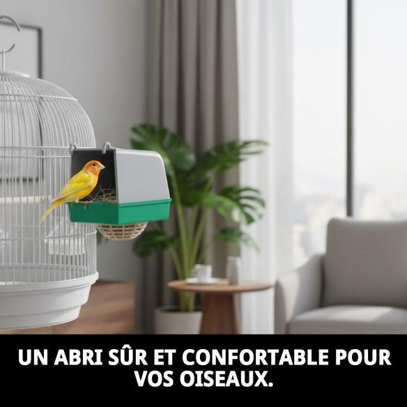 Nid d'extérieur en plastique complet pour animaux de compagnie - Idéal et résistant