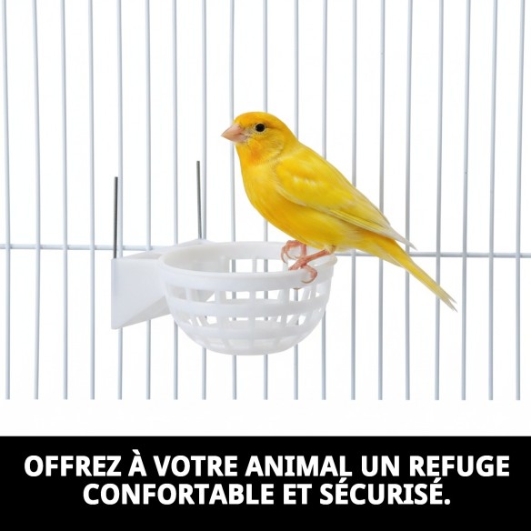 Nid intérieur avec crochet en métal pour animaux de compagnie