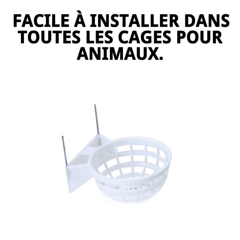 Nid intérieur avec crochet en métal pour animaux de compagnie