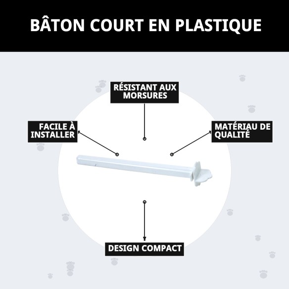 Bâton Court en Plastique pour Cages - Accessoires Essentiels