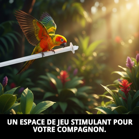 Bâton Long en Plastique pour Cages - Compléments Essentiels