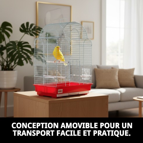 Cage Milan 42x30x57 cm : Confort et Style pour Animaux de Compagnie