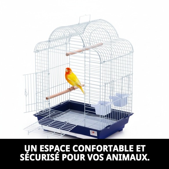 Cage Venise avec Ouverture - Idéale pour Animaux de Compagnie 52x41x71 cm