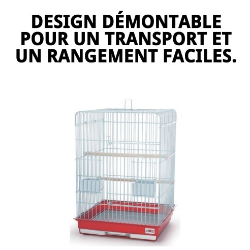 Cage Hawaii 47x47x65 cm - Idéale pour votre animal de compagnie