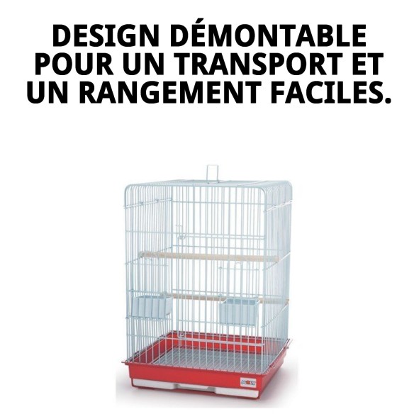 Cage Hawaii 47x47x65 cm - Idéale pour votre animal de compagnie