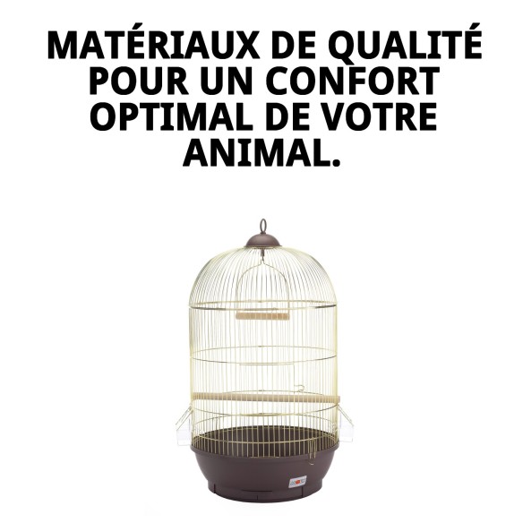 Cage Jamaica Dorée 70x40 cm - Confort et Style pour Animaux de Compagnie