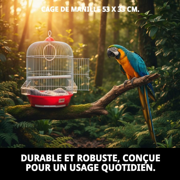 Cage Manila 53x33 cm : Confort et Style pour votre Animal de Compagnie
