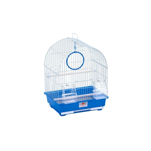 Cage pour oiseaux N.3 30x23x39 cm avec 8 accessoires inclus.