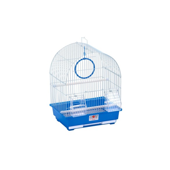 Cage pour oiseaux N.3 30x23x39 cm avec 8 accessoires inclus.