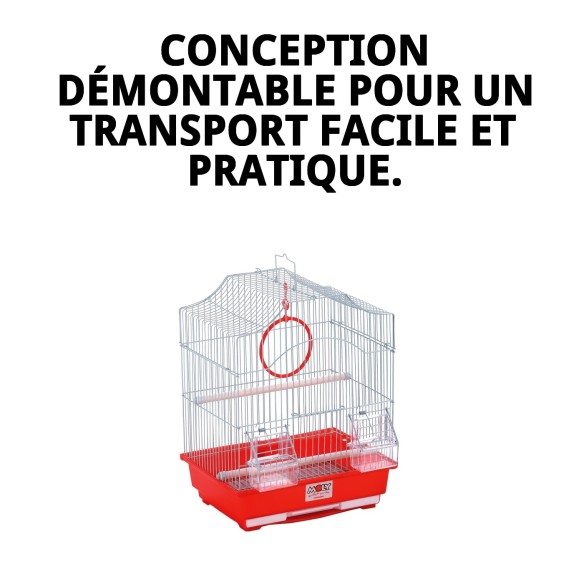 Cage N.5 Démontable 30x23x39 cm pour Animaux de Compagnie
