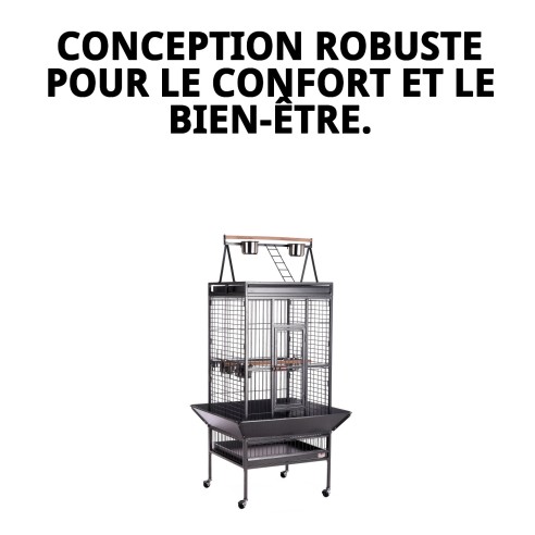 Cage Tucan Démontable pour Animaux de Compagnie - 61,5 x 56,5 cm