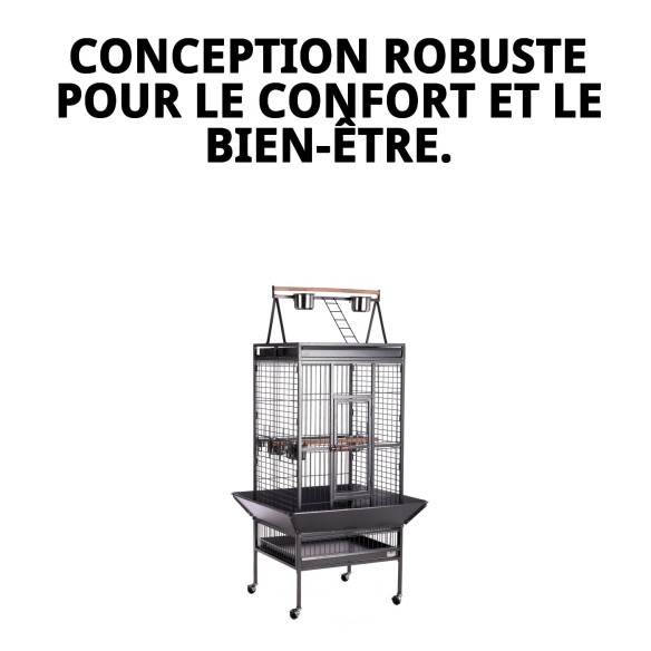 Cage Tucan Démontable pour Animaux de Compagnie - 61,5 x 56,5 cm