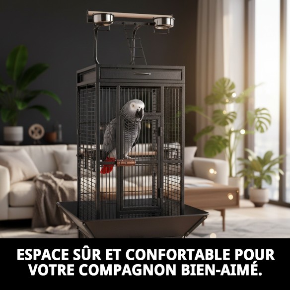 Cage Yaco 45,7 x 45,7 x 156 cm - Confort et Style