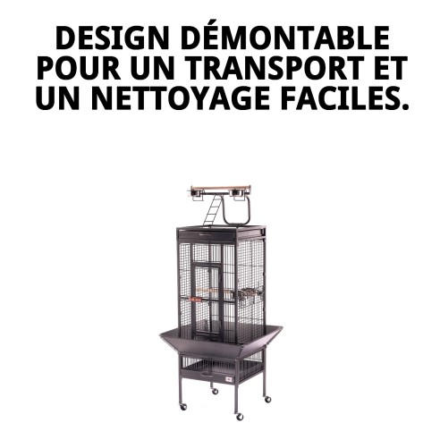 Cage Yaco 45,7 x 45,7 x 156 cm - Confort et Style