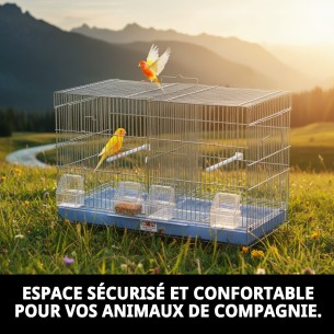 Cage de reproduction démontable 58x32x37 cm pour animaux de compagnie. 2