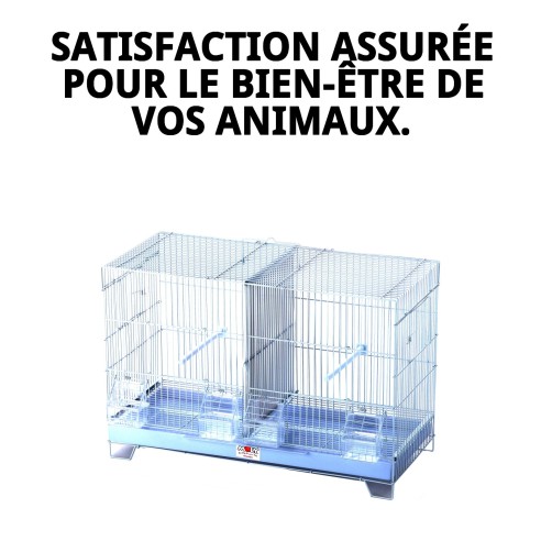 Cage de reproduction démontable 58x32x37 cm pour animaux de compagnie.