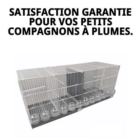 Cage de reproduction 1 mètre blanche - Confort et style pour animaux de compagnie