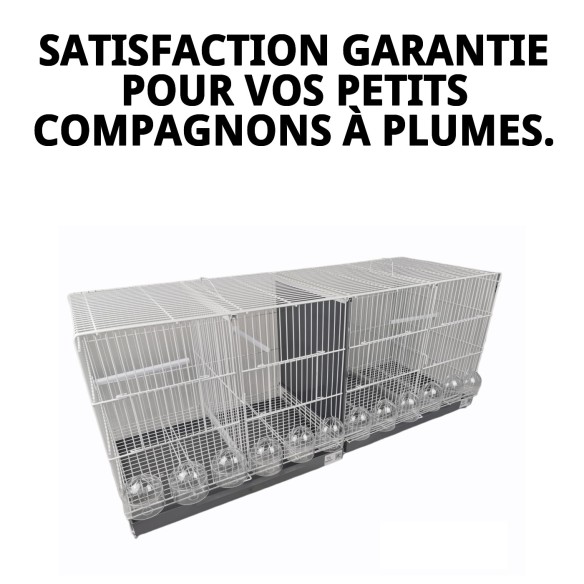 Cage de reproduction 1 mètre blanche - Confort et style pour animaux de compagnie