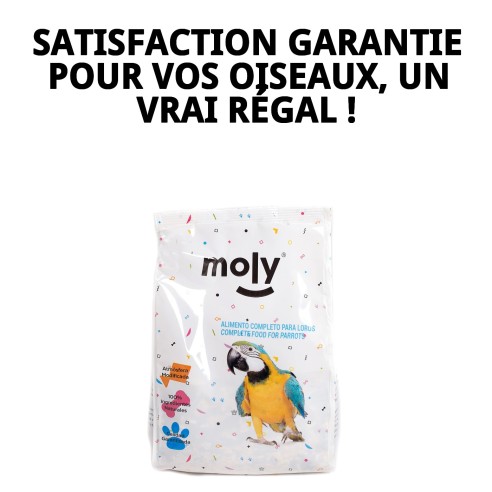 Mélange Nutritif pour Perroquets et Perruches Moly 600g