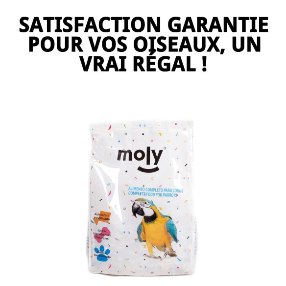 Mélange Nutritif pour Perroquets et Perruches Moly 600g