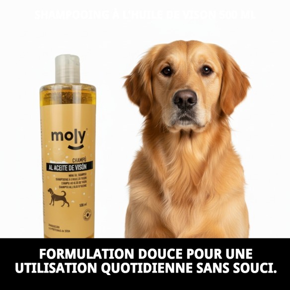 Shampoo Huile de Vison 500 ml : Cheveux Soyeux et Propres