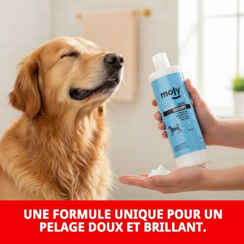 Crème adoucissante 500 ml pour le soin de votre animal de compagnie.