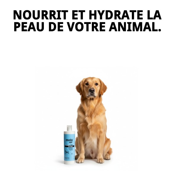 Crème adoucissante 500 ml pour le soin de votre animal de compagnie.