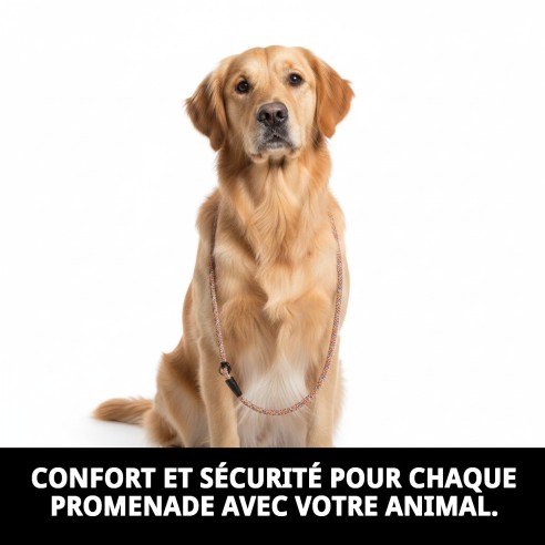 Collier et Laisse en Nylon Dressage 120x0,80cm pour Animaux de Compagnie