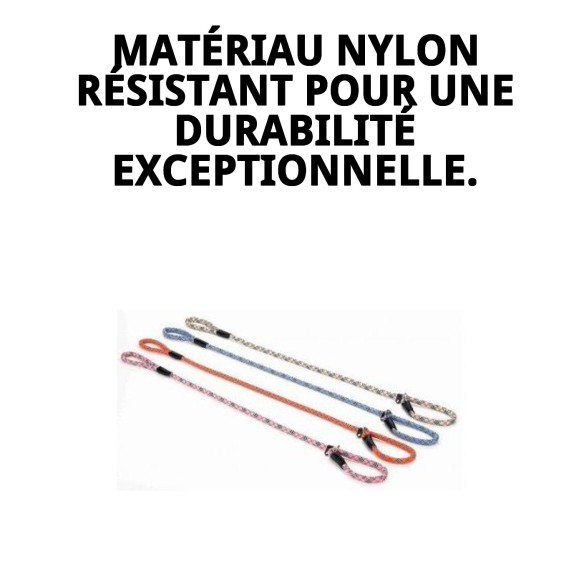 Collier et Laisse en Nylon pour Éducation - 120x1.30cm
