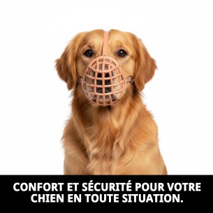 Muzzle Cesta en Cuir et Plastique N7 pour Animaux de Compagnie en Sécurité 2