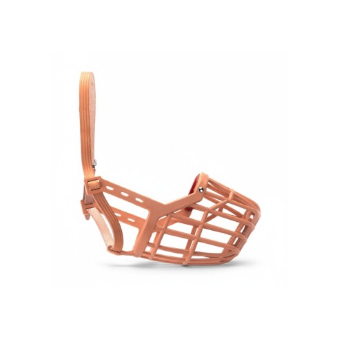 Muzzle Cesta en Cuir et Plastique N9 pour Chiens - Confort et Style