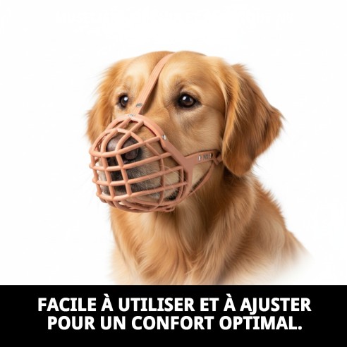 Muzzle Cesta en Cuir et Plastique N9 pour Chiens - Confort et Style