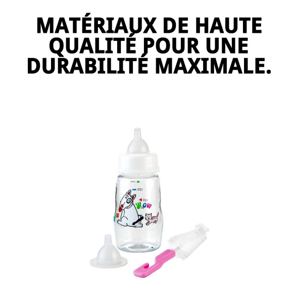 Biberon avec Kit de Nettoyage : Soin Idéal pour Animaux de Compagnie