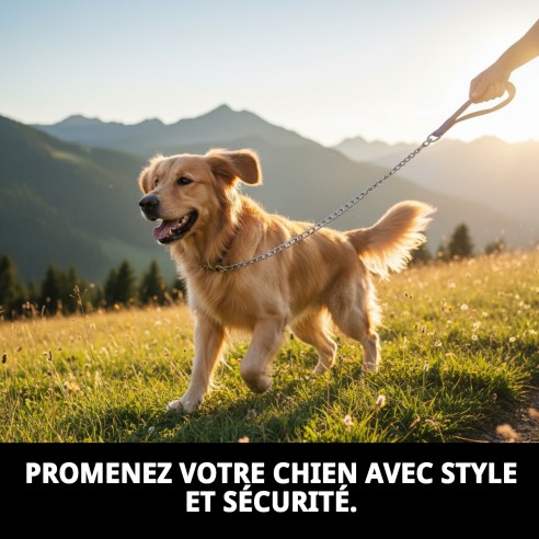 Ramal Cromo E.Nylon Vert 60cm x 4mm pour votre Animal de Compagnie