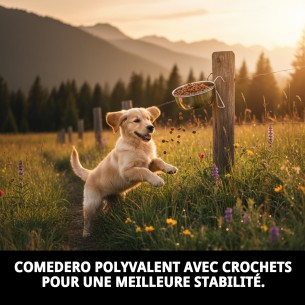 Comedero Multiusos 12cm avec Crochets - Idéal pour Animaux de Compagnie 2