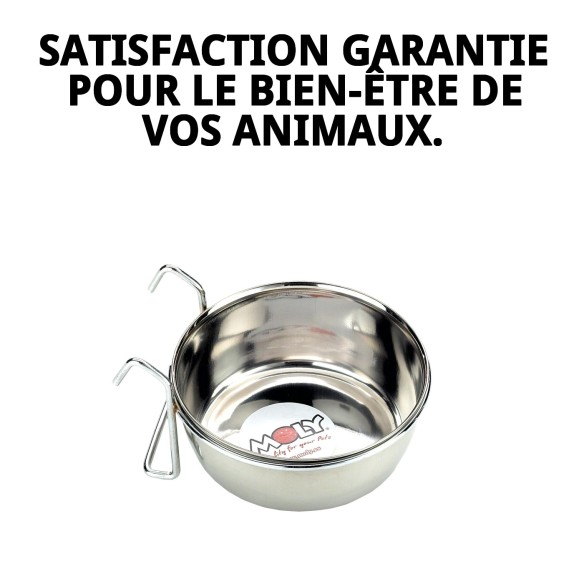 Comedero Multiusos 12cm avec Crochets - Idéal pour Animaux de Compagnie