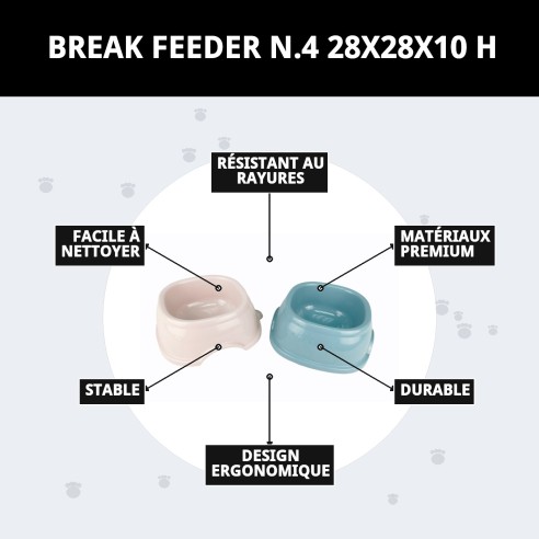 Comedero Break N.4 28x28x10 cm pour votre animal de compagnie.
