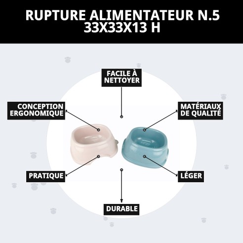 Gamelle Break N.5 33x33x12 CM pour votre animal de compagnie.