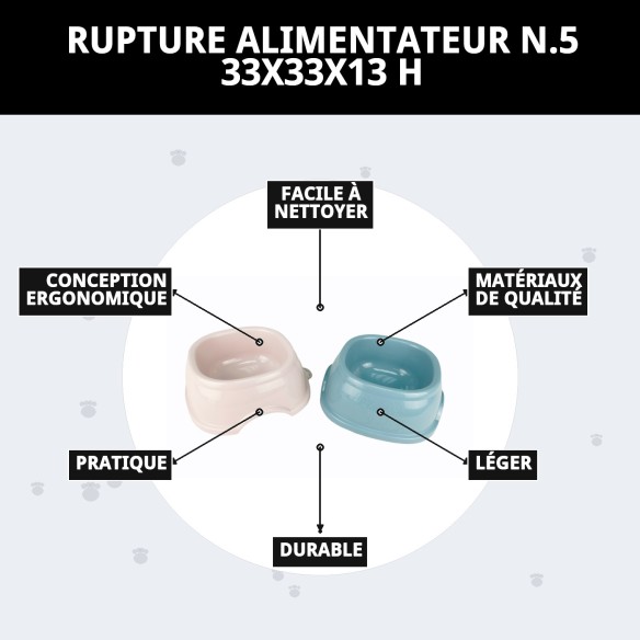 Gamelle Break N.5 33x33x12 CM pour votre animal de compagnie.