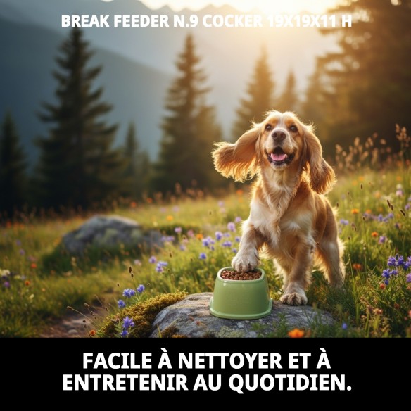 Bol alimentaire Break N.9 pour Cocker - Idéal et Pratique 19x19x11