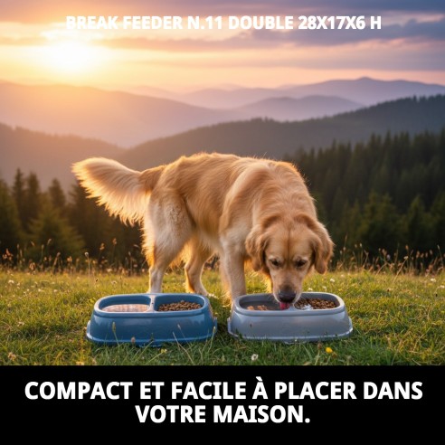 Comportement Double Break N.11 pour Animaux de Compagnie - 28x17x6 cm