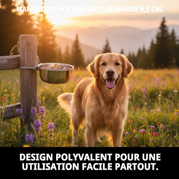 Comportement Multi-usages Ajustable 9,5 cm pour Animaux de Compagnie