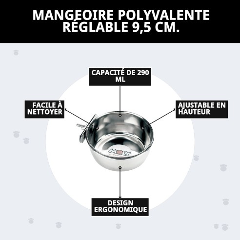 Comportement Multi-usages Ajustable 9,5 cm pour Animaux de Compagnie